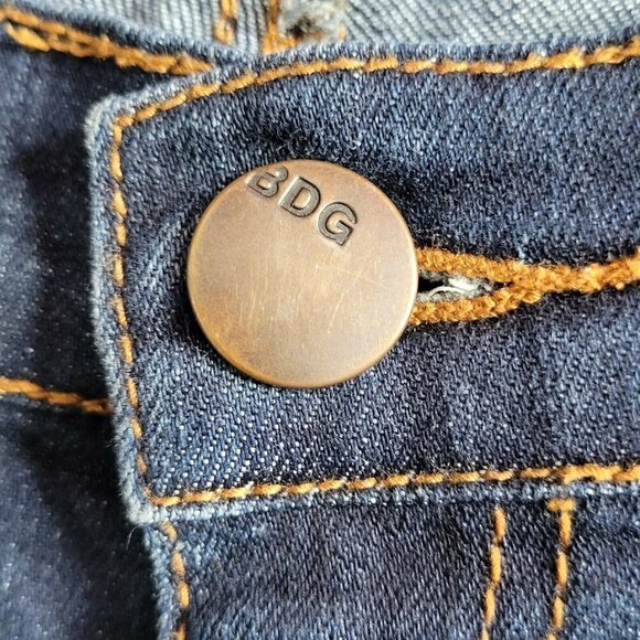 Urban Outfitters BDG Cigarette Jeans Size 28 28X29 Mid Rise Dark Wash - Picture 7 of 10